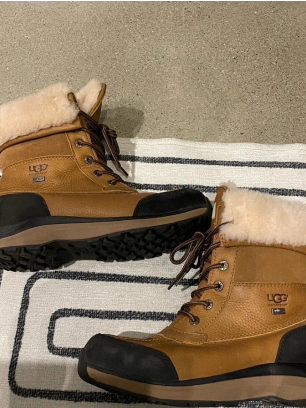 Ugg Adirondak Tan Shearling Boots